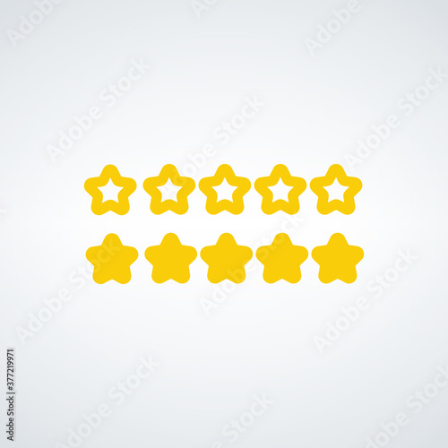 Yellow rating stars button....