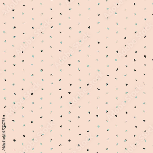 Abstract Color Halftone Dots generative art background illustration