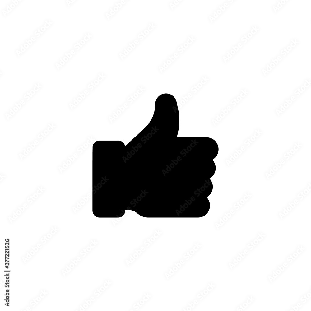 Like thumb up icon. Stock vector illustration isolated on white background. Like thumb up icon. Stock vector illustration isolated on white background.