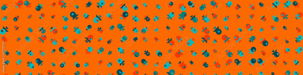 Obraz premium Abstract Color Halftone Dots generative art background illustration