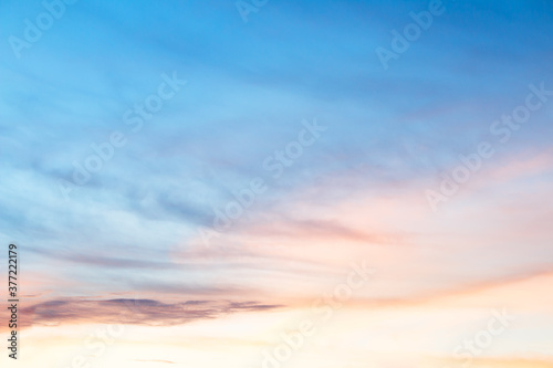 beautiful colorful sky and cloud in twilight time background © Fotoglee