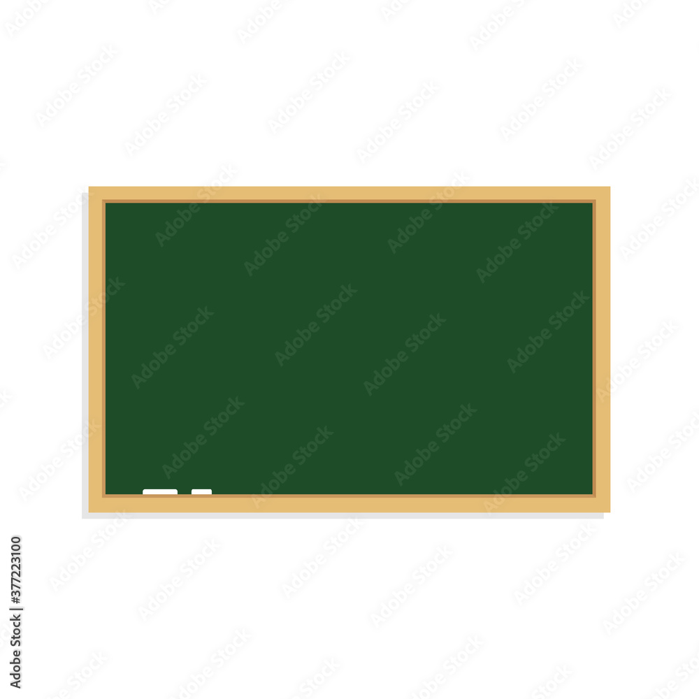 Pizarra en blanco. Ilustración vectorial aislada en fondo blanco Pizarra en blanco. Ilustración vectorial aislada en fondo blanco