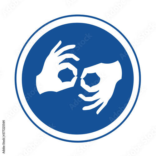 Photography Sign language symbol illustration
