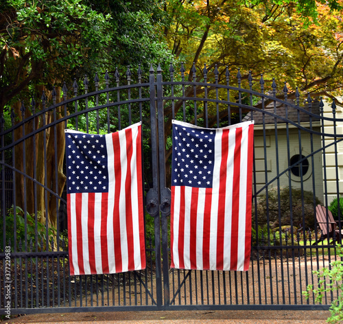 Proudly Flying American Flags