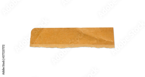 Collection of Recycled paper,crumpled paper,unfolded piece paper on white background