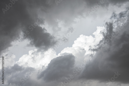 Cumulonimbus clouds during an Autumn storm 