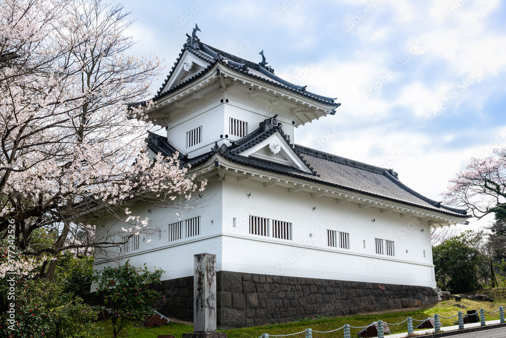 Obraz premium 日本の仙台城 青葉城 大手門隅櫓