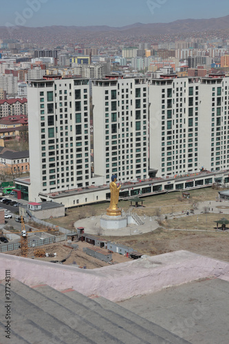 Cityscape view to Ulaan Baatar, Mongolia.
