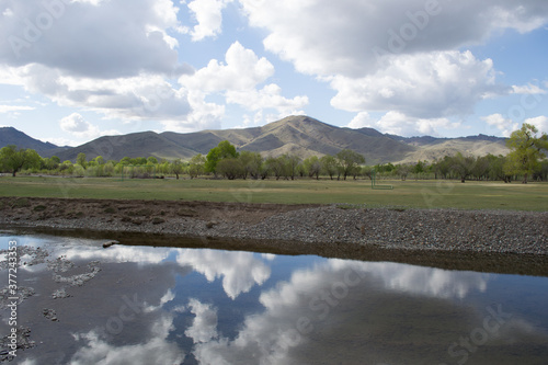 River and nature landscape in Mongolia