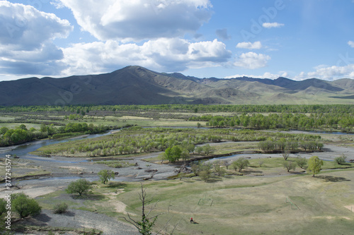 River and nature landscape in Mongolia