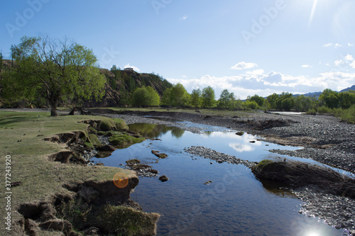 River and nature landscape in Mongolia