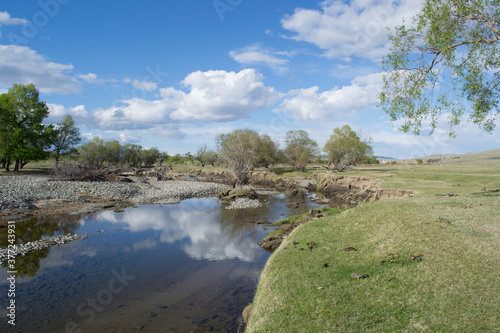 River and nature landscape in Mongolia