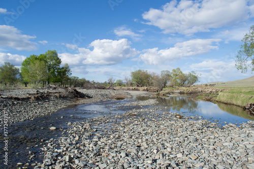 River and nature landscape in Mongolia