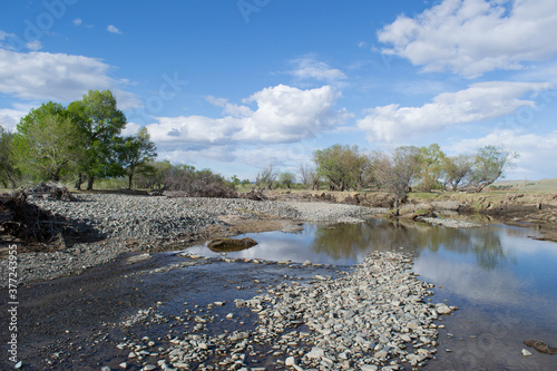 River and nature landscape in Mongolia