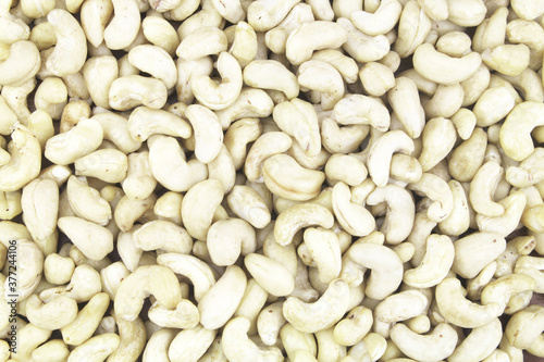 Cashew nuts background 