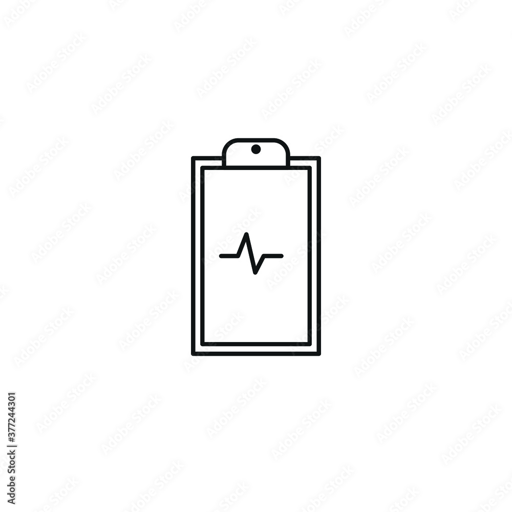 Medical report outline vector icon. Thin line black medical report icon, flat vector simple element illustration isolated on white background EPS Vector Medical report outline vector icon. Thin line black medical report icon, flat vector simple element illustration isolated on white background EPS Vector