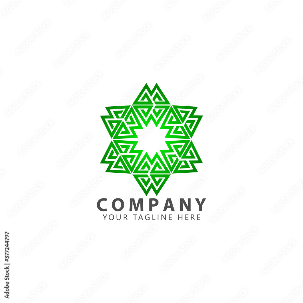 Fototapeta premium Modern colorful abstract vector logo or triangle element design