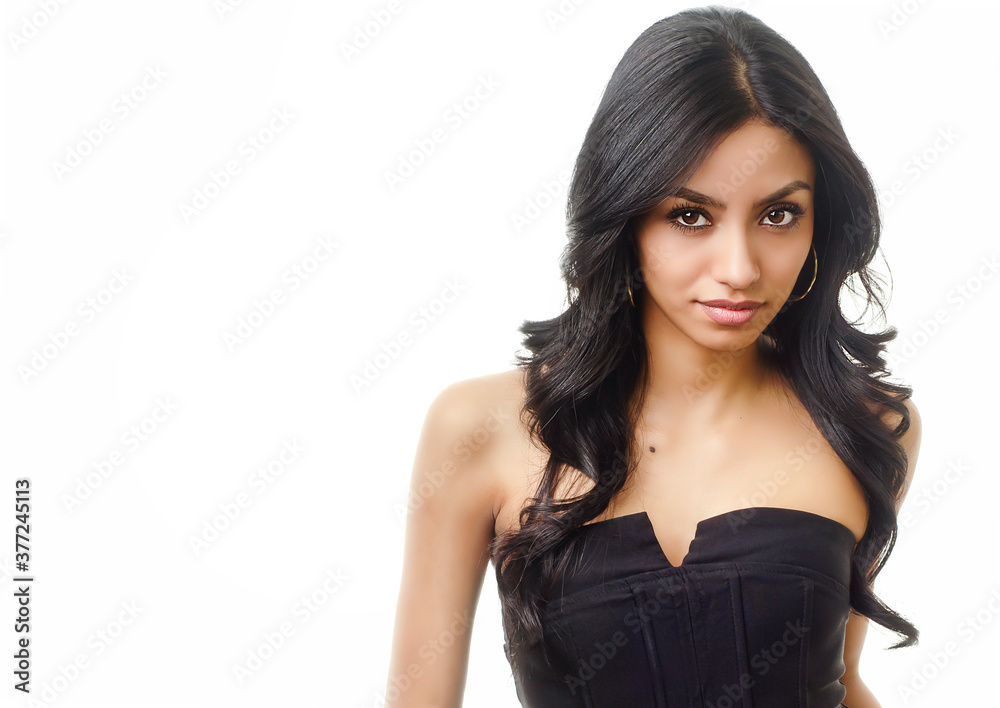 Beautiful young woman with dark hair Beautiful young woman with dark hair