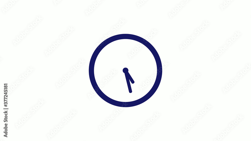 Amazing blue dark 12 hours counting down clock icon on white background,clock icon Amazing blue dark 12 hours counting down clock icon on white background,clock icon