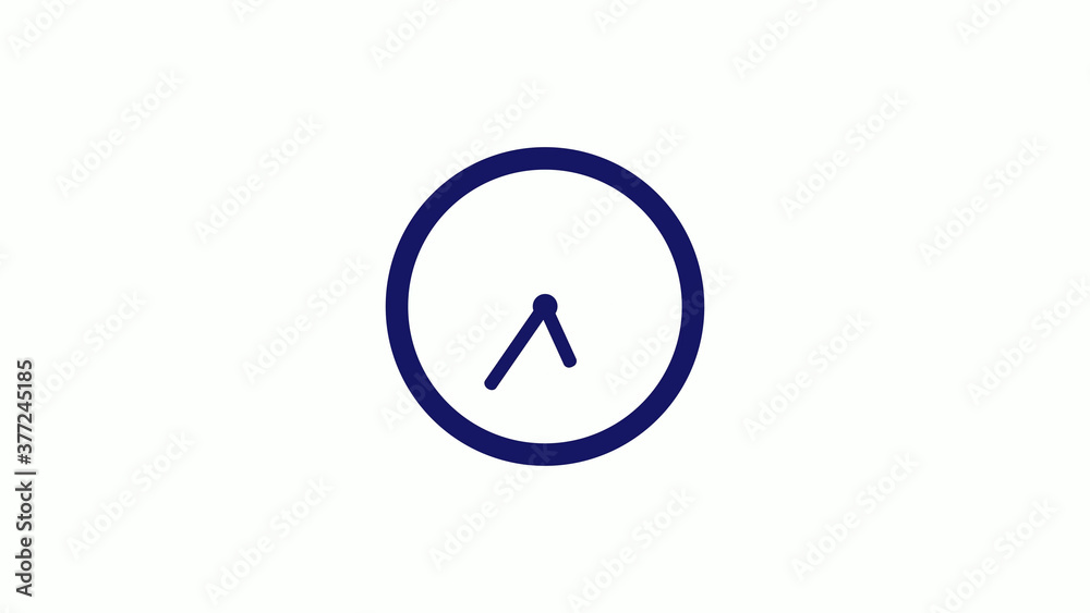 Amazing blue dark 12 hours counting down clock icon on white background,clock icon Amazing blue dark 12 hours counting down clock icon on white background,clock icon
