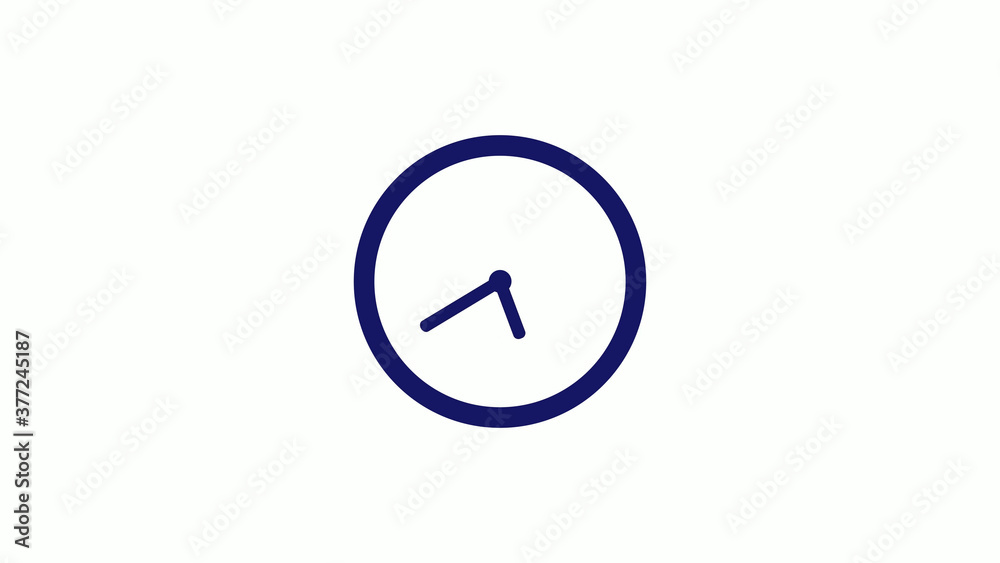 Amazing blue dark 12 hours counting down clock icon on white background,clock icon Amazing blue dark 12 hours counting down clock icon on white background,clock icon