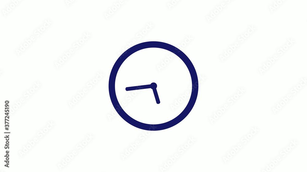 Amazing blue dark 12 hours counting down clock icon on white background,clock icon Amazing blue dark 12 hours counting down clock icon on white background,clock icon