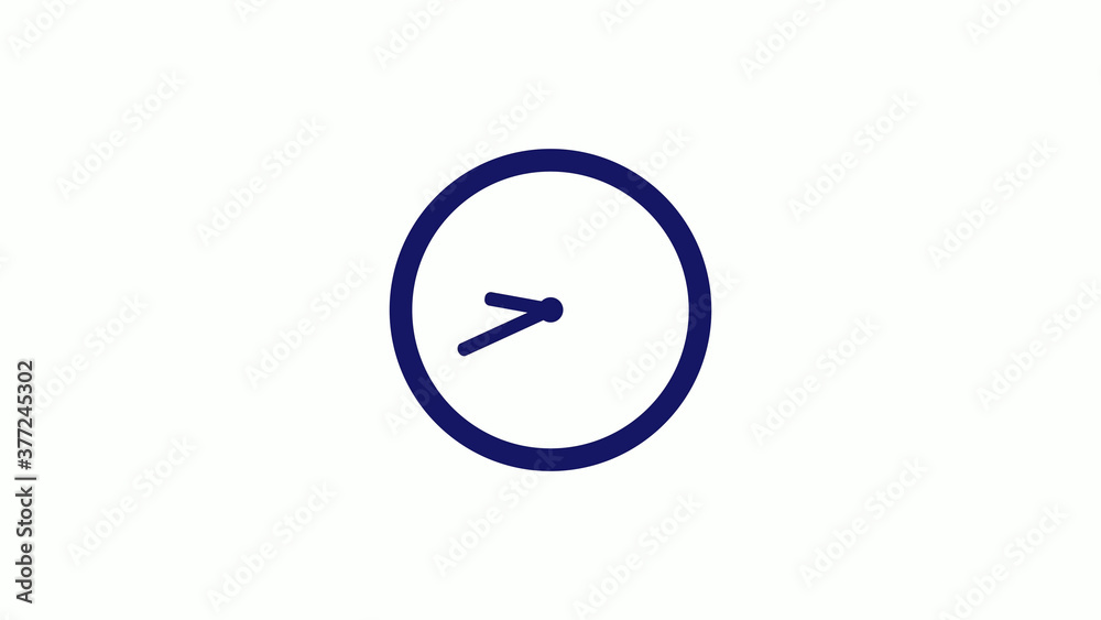 Amazing blue dark 12 hours counting down clock icon on white background,clock icon Amazing blue dark 12 hours counting down clock icon on white background,clock icon