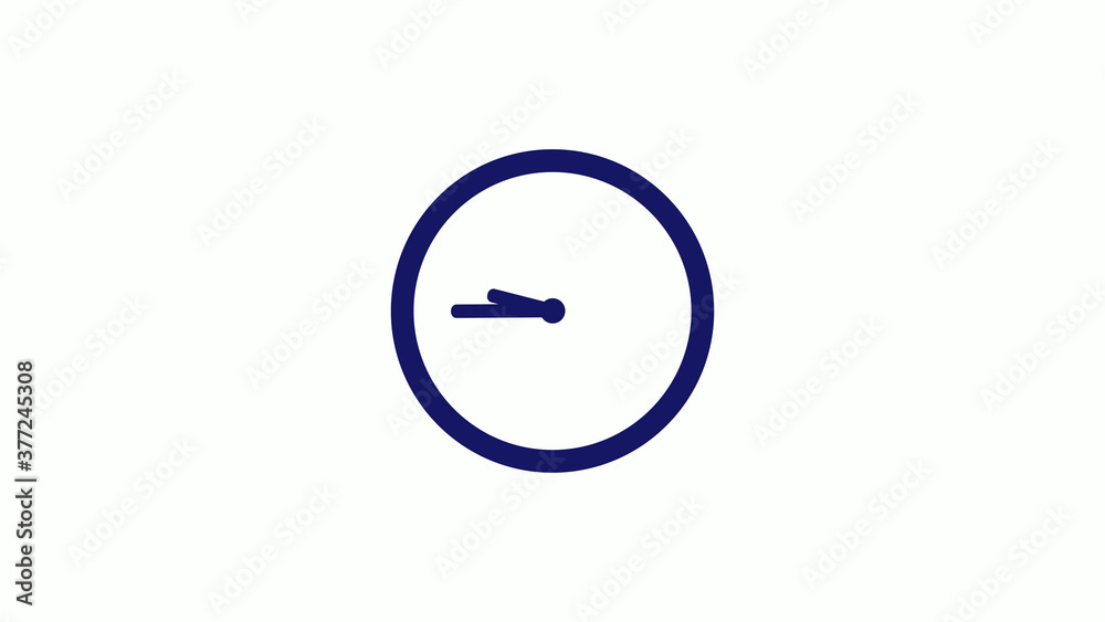 Amazing blue dark 12 hours counting down clock icon on white background,clock icon Amazing blue dark 12 hours counting down clock icon on white background,clock icon