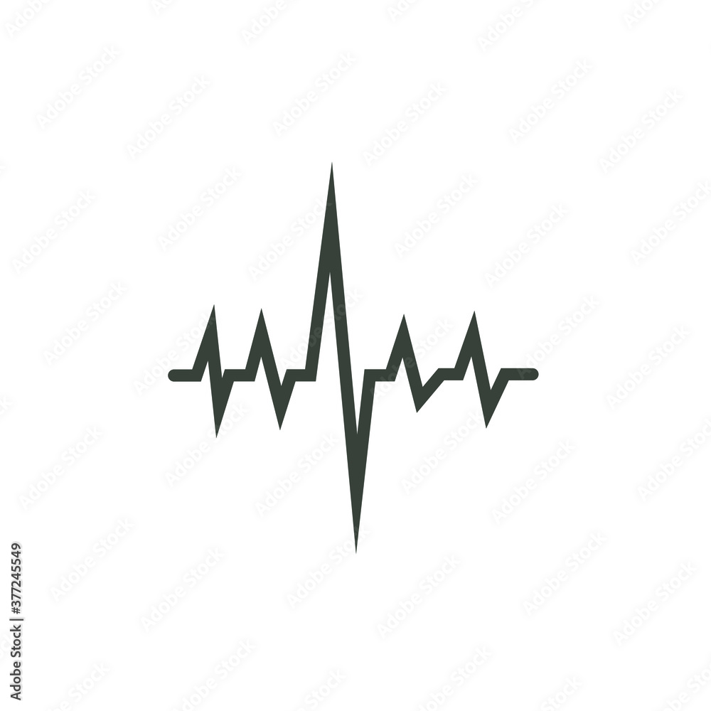 Heart beat monitor pulse line art icon for medical apps and websites isolated on white background EPS Vector Heart beat monitor pulse line art icon for medical apps and websites isolated on white background EPS Vector