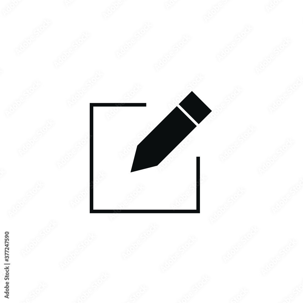Edit icon isolated on white background EPS Vector Edit icon isolated on white background EPS Vector