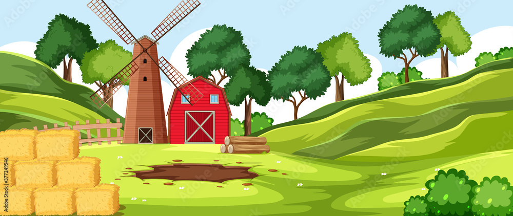 Empty background nature farm scenery Empty background nature farm scenery