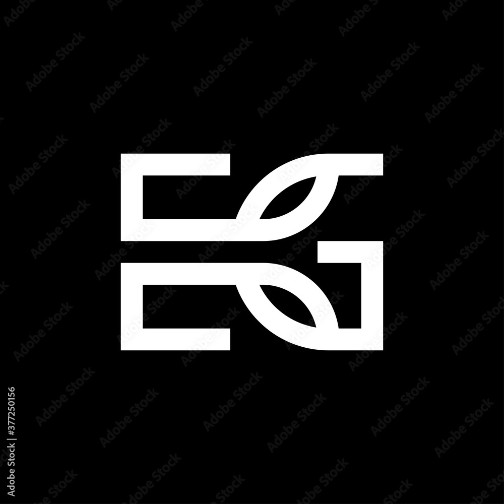 Letter EG initial logo template Letter EG initial logo template