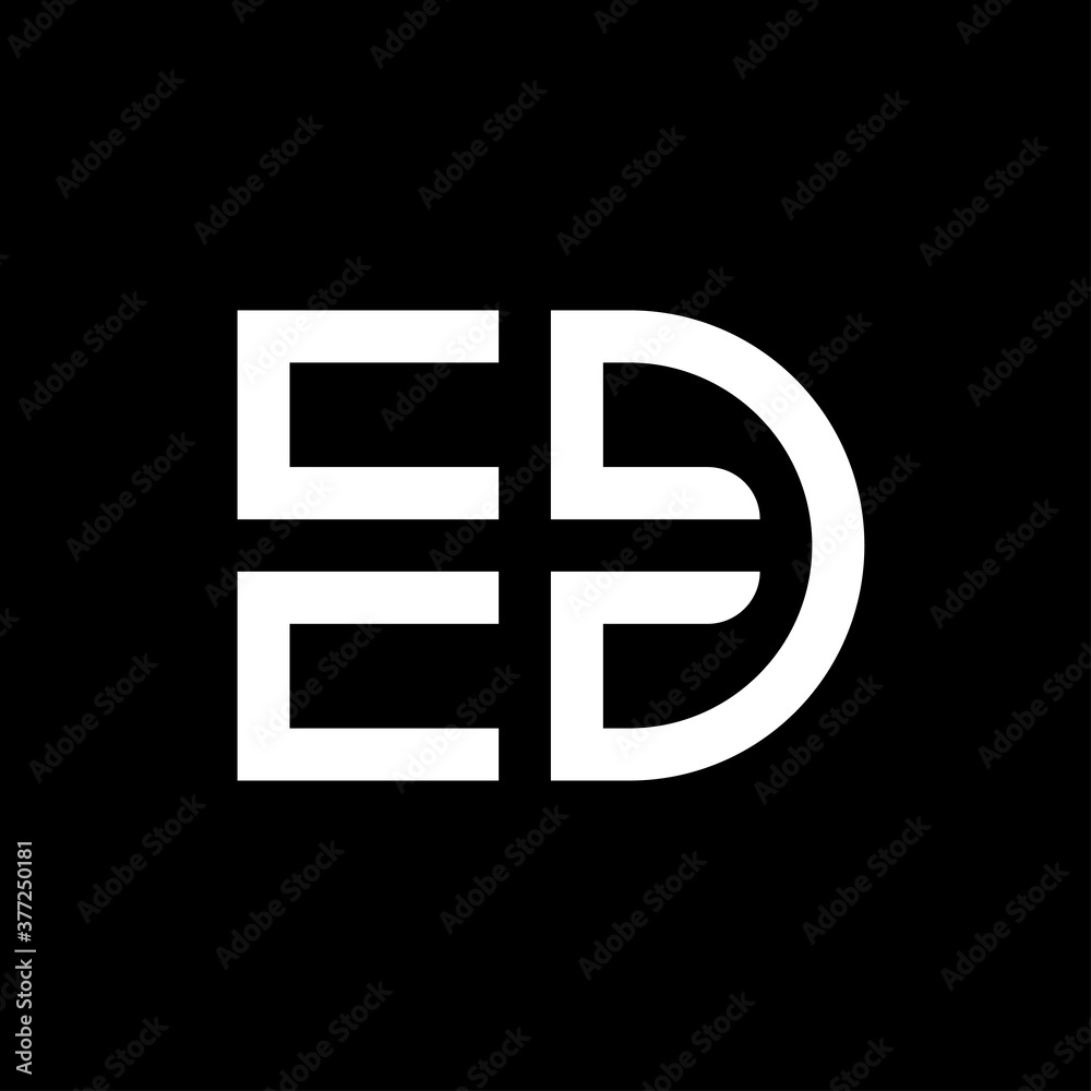 Letter ED logo template Letter ED logo template