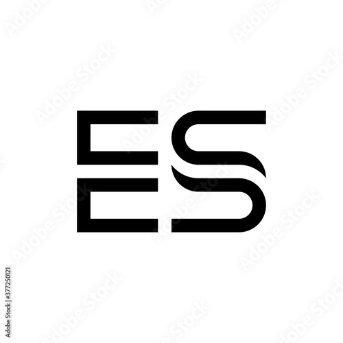 Letter ES logo template © logojos