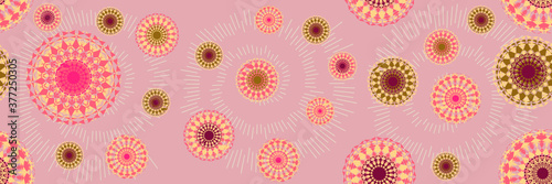 Mandala seamless pattern. Abstract background. Modern pattern. Vector illustration for design.