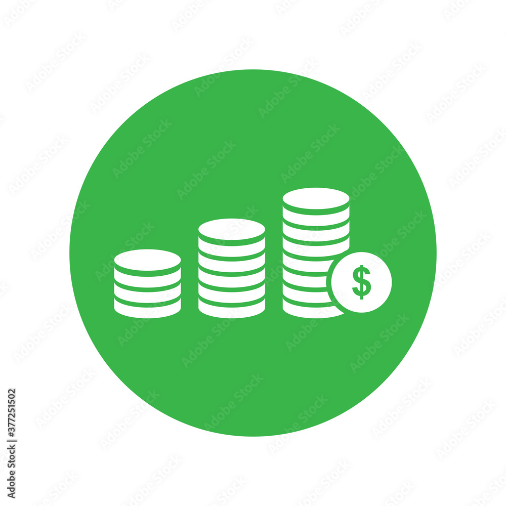 money coin business icon money coin business icon
