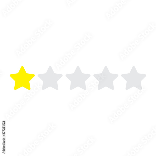 Fototapeta Naklejka Na Ścianę i Meble -  one star review icon