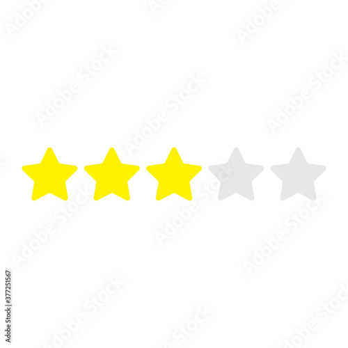 three stars review icon
