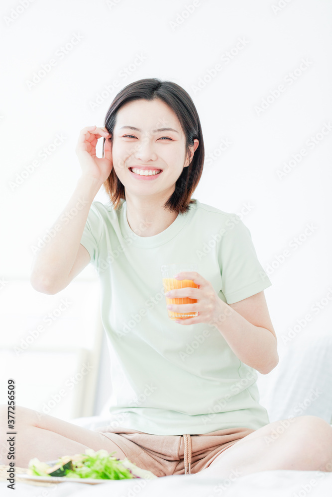 Healthy lifestyle of Asian women Healthy lifestyle of Asian women