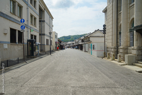 レトロな建物が残る街並み　岡山県倉敷市