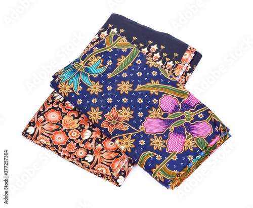 Obraz na plátně Sarong or sarong on a white background