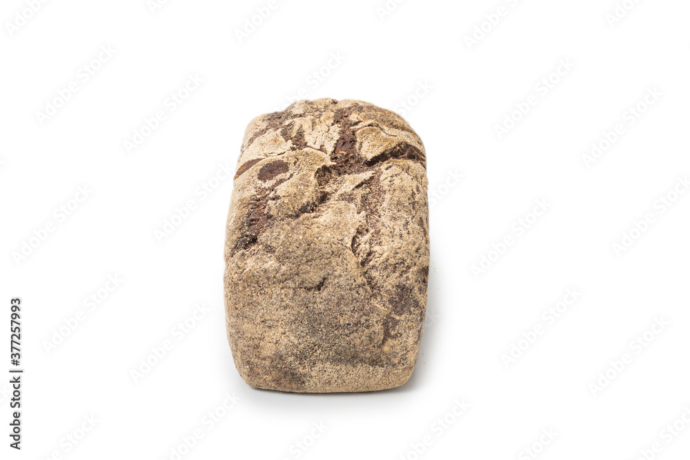 Brown bread isolated on white background. Brown bread isolated on white background.