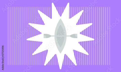 canoe icon vector symbol