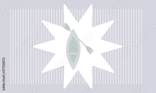 canoe icon vector symbol