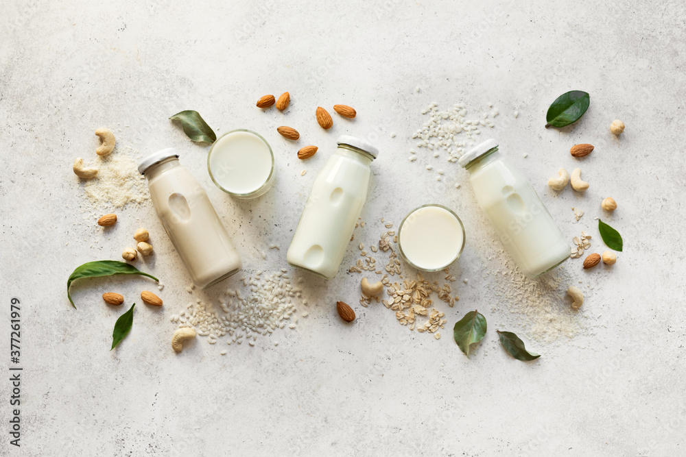 Plant based vegan milk Plant based vegan milk