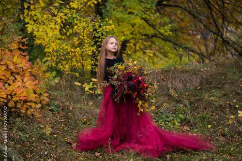 woman in the forest