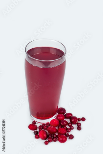 Wallpaper Mural Red berry fruit drink in a glass glass Torontodigital.ca