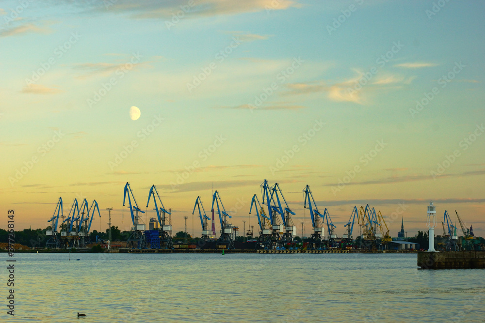 Cargo port of Riga