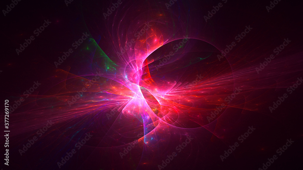 3D rendering abstract multicolor fractal light background 3D rendering abstract multicolor fractal light background