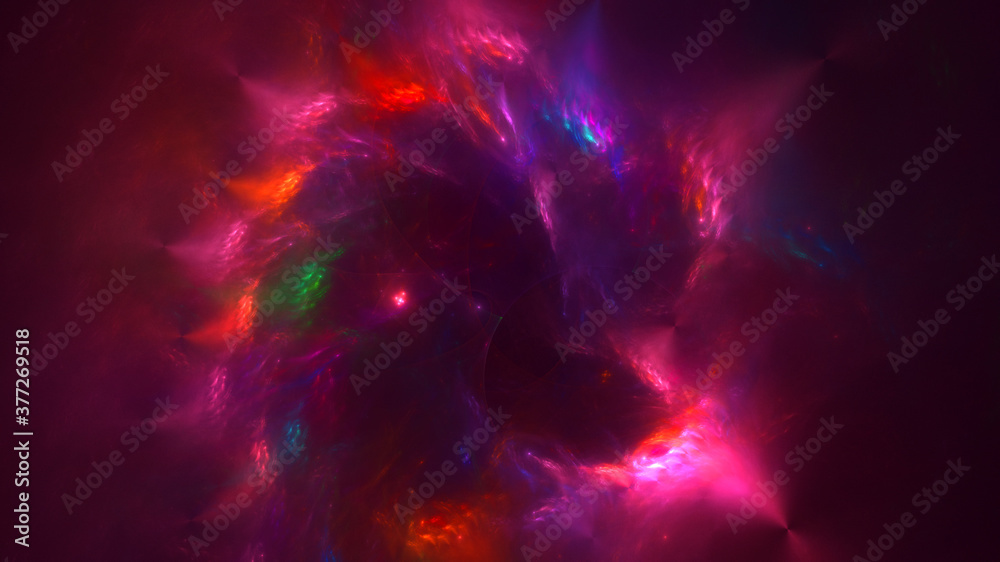 3D rendering abstract multicolor fractal light background 3D rendering abstract multicolor fractal light background